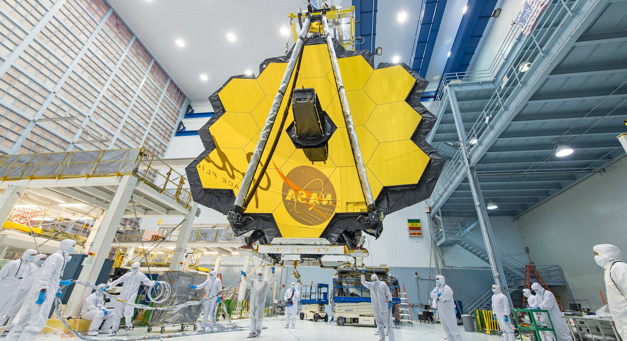 James Webb Space Telescope in NASA clean room
