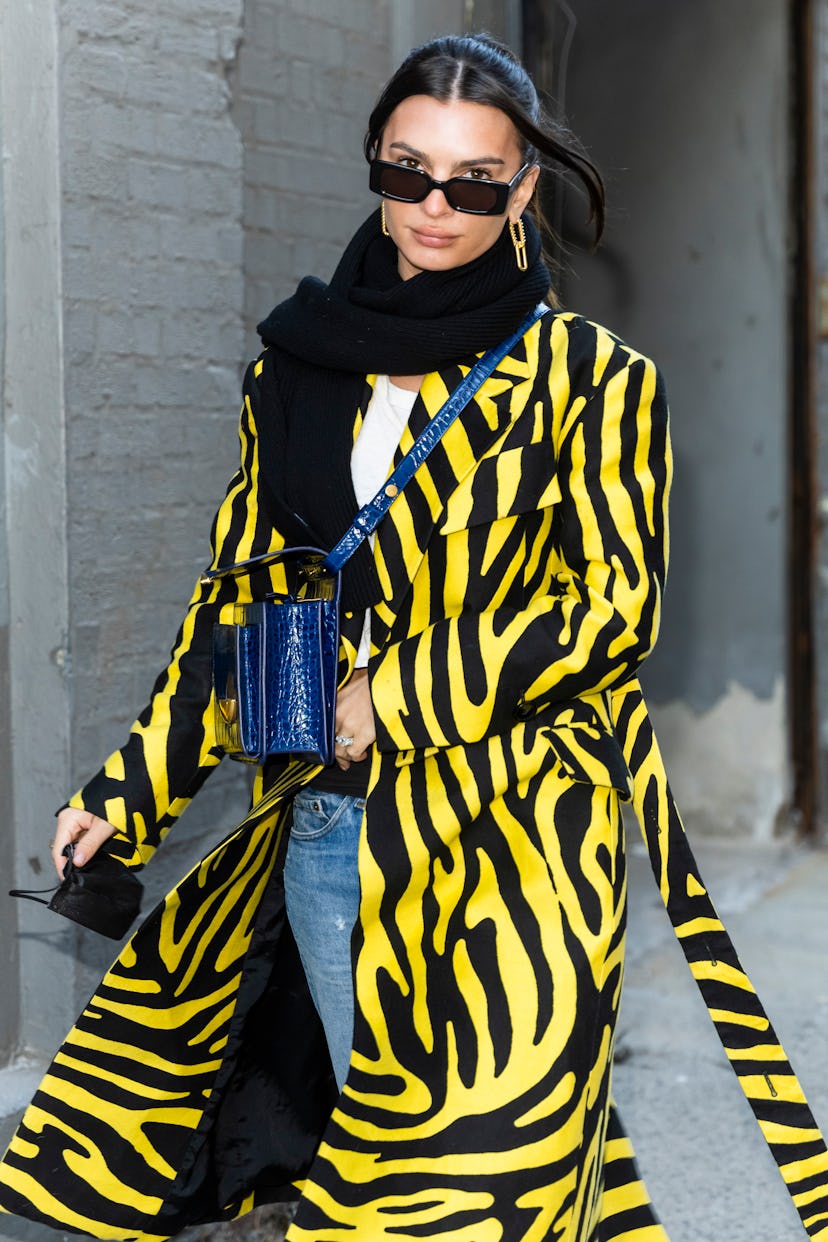 Emily Ratajkowski attends the Michael Kors show during New York Fashion Week 202