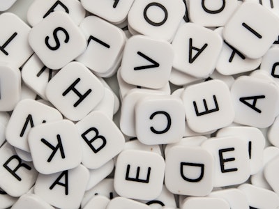 Jumble of letters