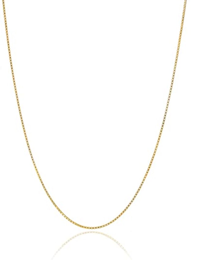 Bling For Your Buck Thin Italian Box Chain Necklace