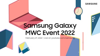 Samsung’s Galaxy MWC 2022 event invite.