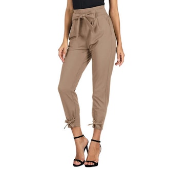 GRACE KARIN High Waist Pencil Pants with Bow-Knot