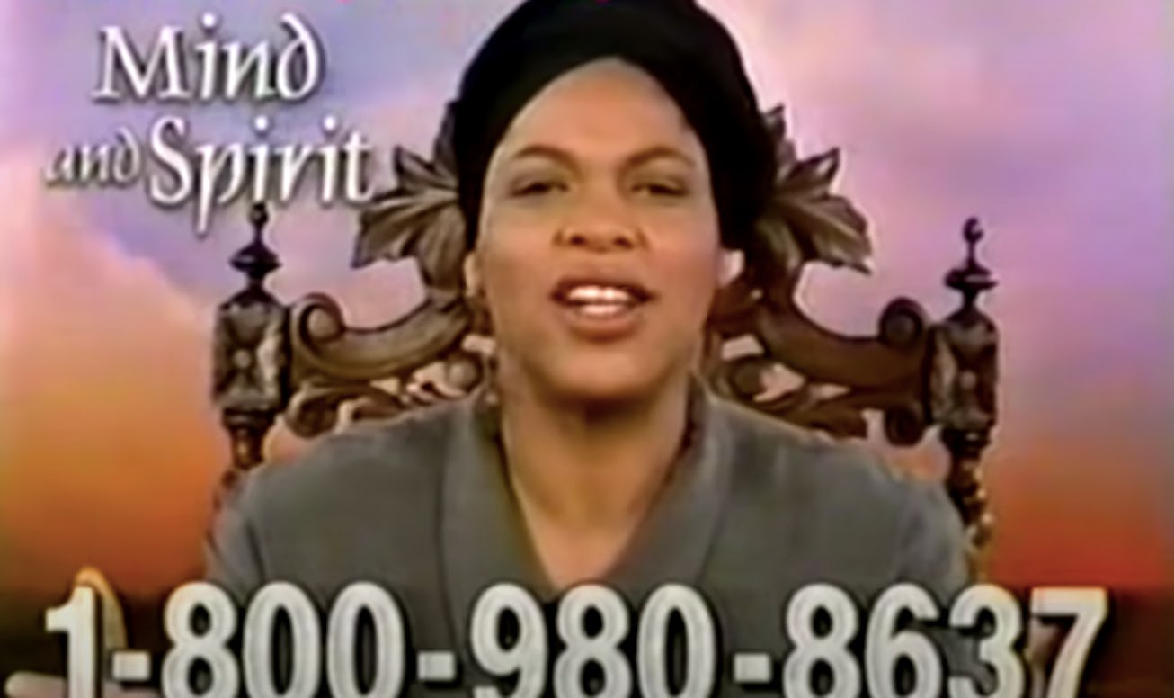 Miss Cleo in an ad from the 90s