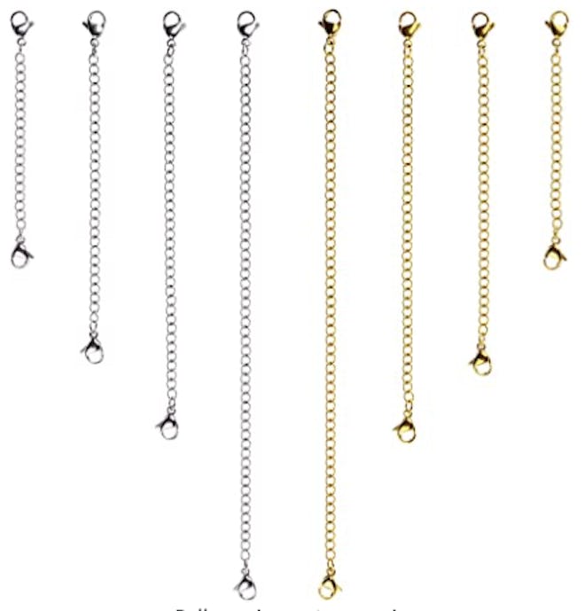 D-buy Stainless Steel Necklace Extender (8-Piece)