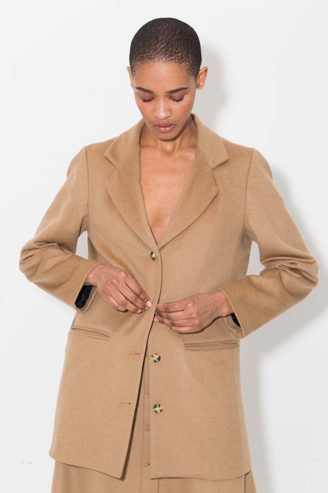 Datura Sand Cashmere Wool Blazer