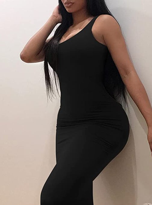 BEAGIMEG Basic Tank Bodycon Dress
