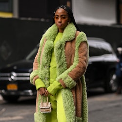 Candace Marie at New York Fashion Week Fall/Winter 2022.