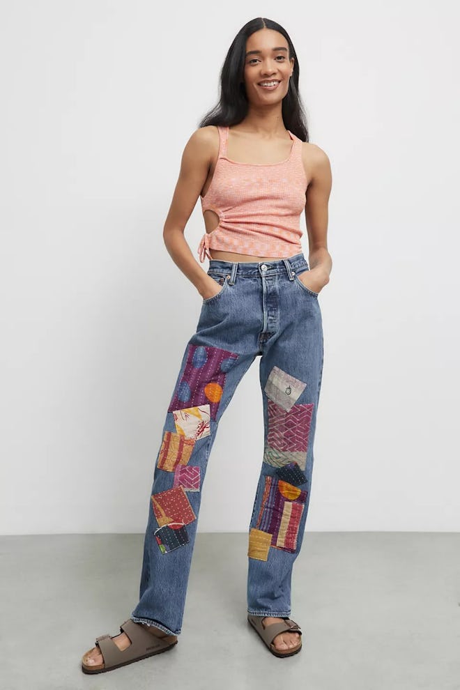 Urban Renewal Recycled Levi’s Patchwork Jean
