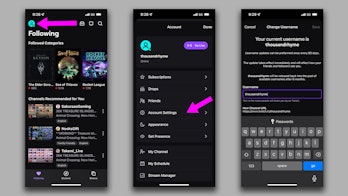 There are a lot more menus to tap through on Twitch mobile apps, but the process is just as simple.