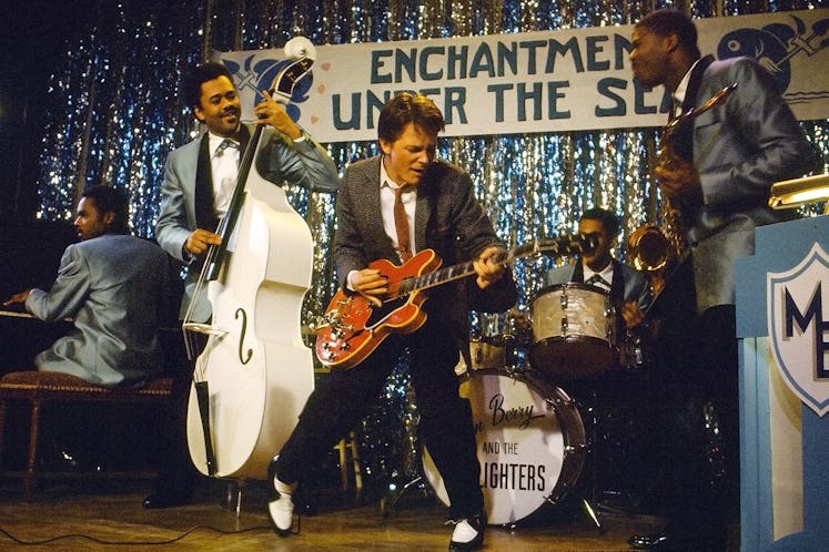 Marty McFly plays guitar in 'Back to the Future'