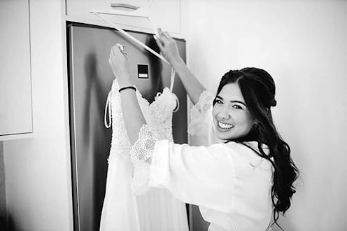 Caroline Crouch on her wedding day. The subject of Channel 5's true crime documentary.