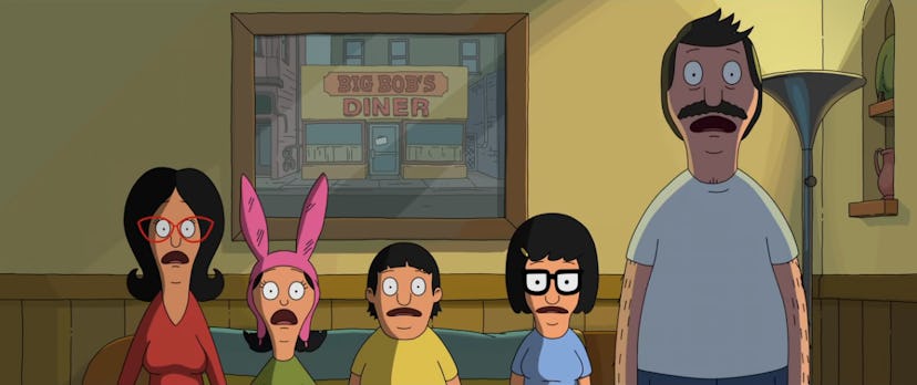 The Belcher family of Bob's Burgers