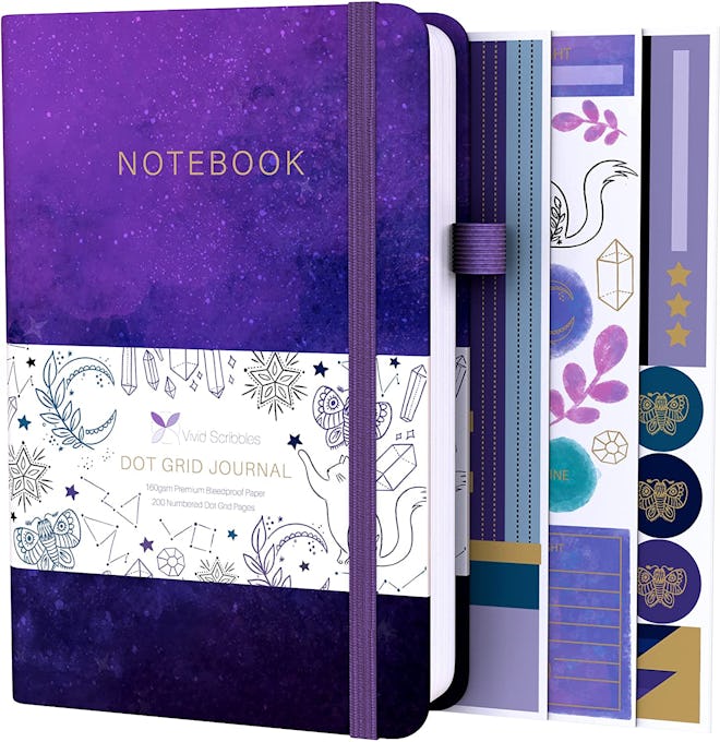 Vivid Scribbles Dotted Journal