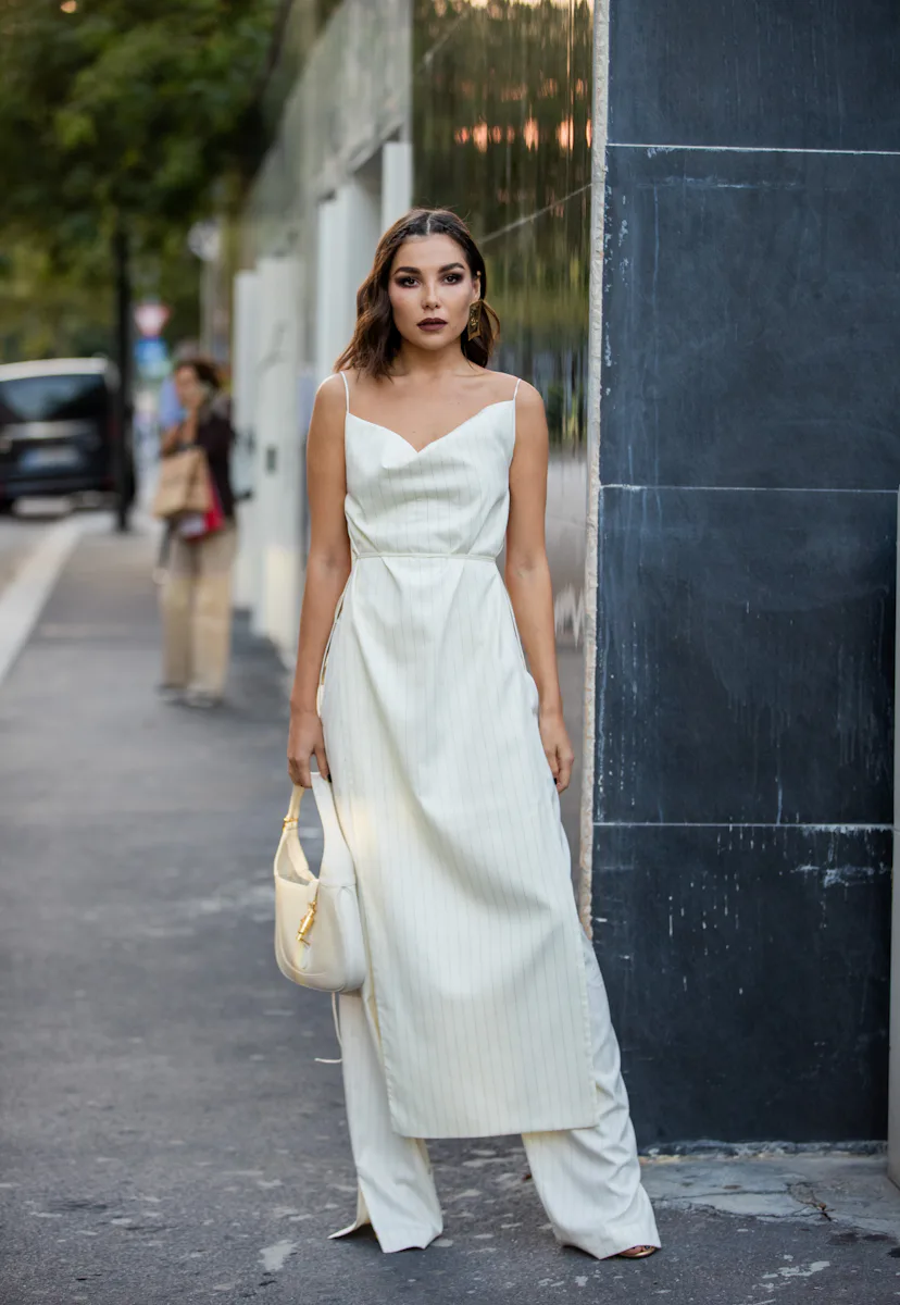 How To Style A Dress Over Pants Like A Street Style Pro How To Style A Dress Over Pants Like A Street Style Pro