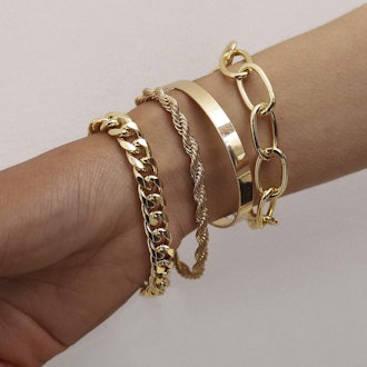 fxmimior Chain Bracelets (Set of 4)
