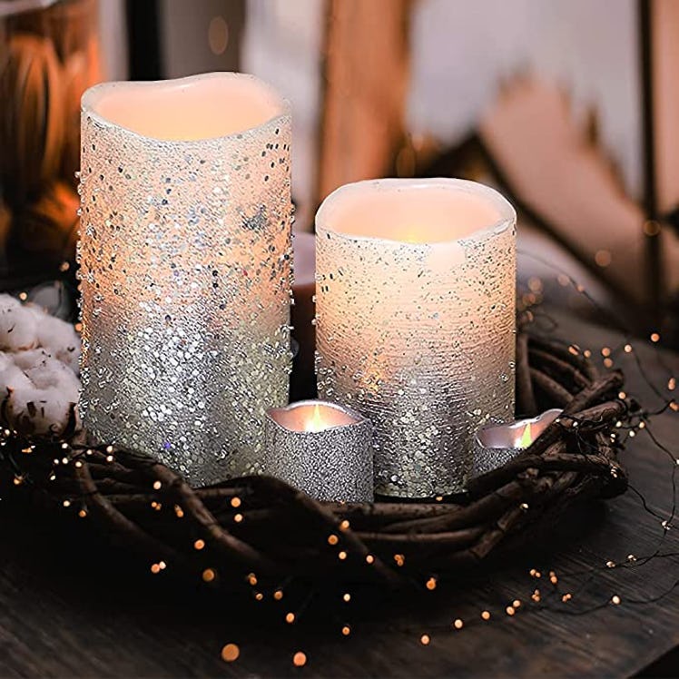 Furora LIGHTING Silver Flameless Candles