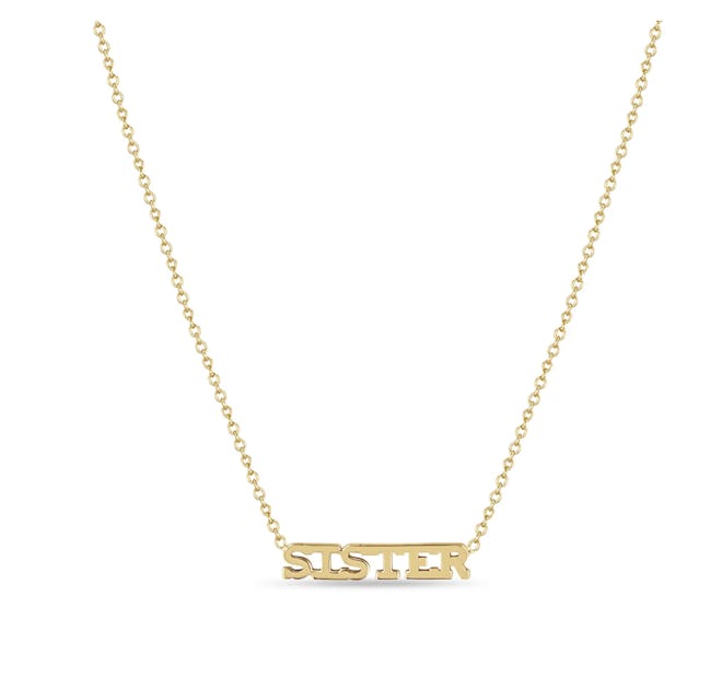 Fine jewelry: Zoë Chicco 14K Itty Bitty Sister Necklace