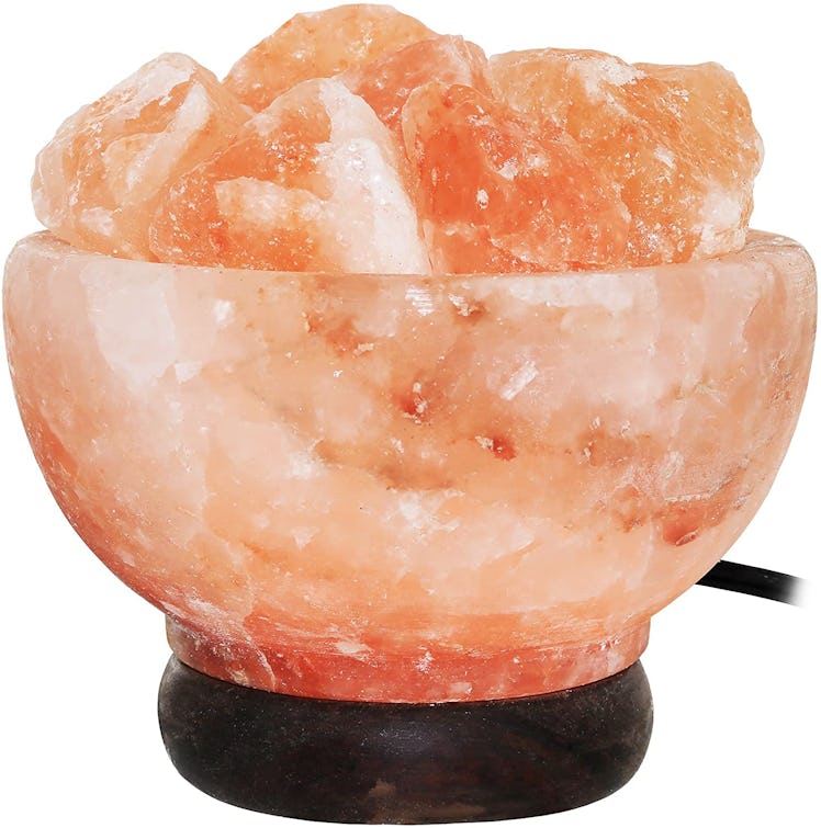 Greenco Hand Crafted Natural Himalayan Fire Bowl Salt Lamp