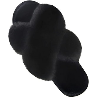 Parlovable Open Toe Plush Slippers