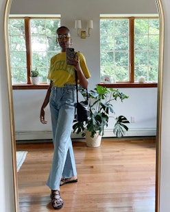 70's Fall Fashion Trends - Jeans and a Teacup