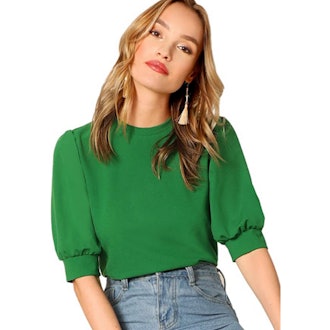 SheIn Puff Sleeve Blouse