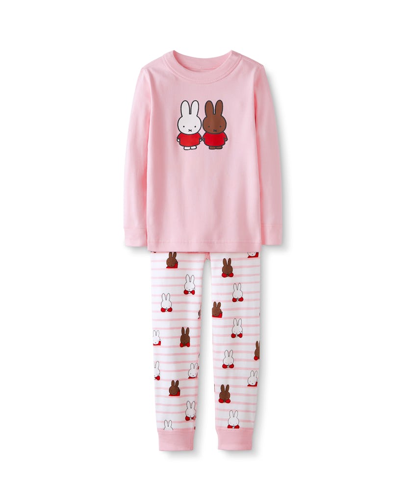 shirt and bottom set from the hanna andersson miffy capsule collection