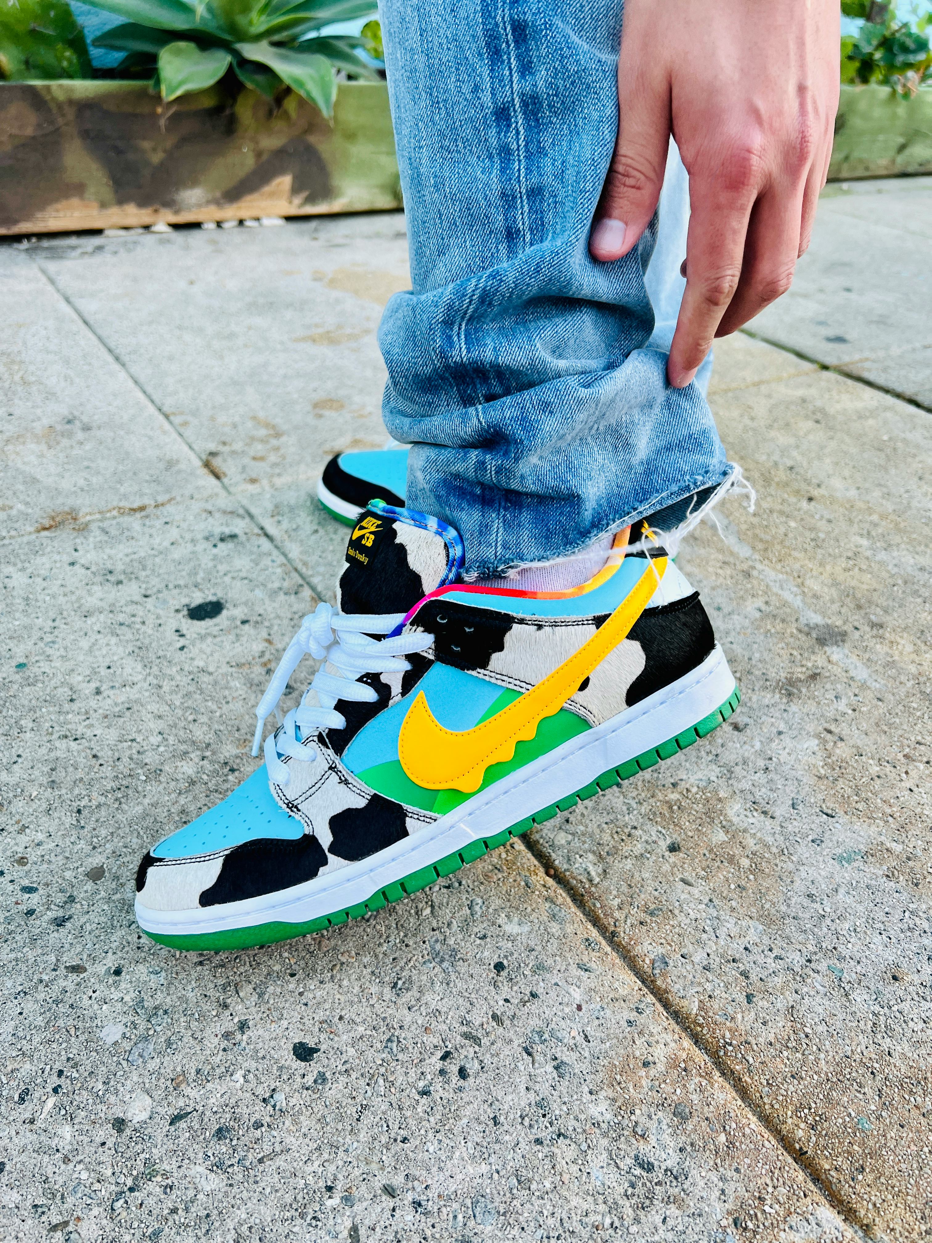 nike chunky dunky on feet