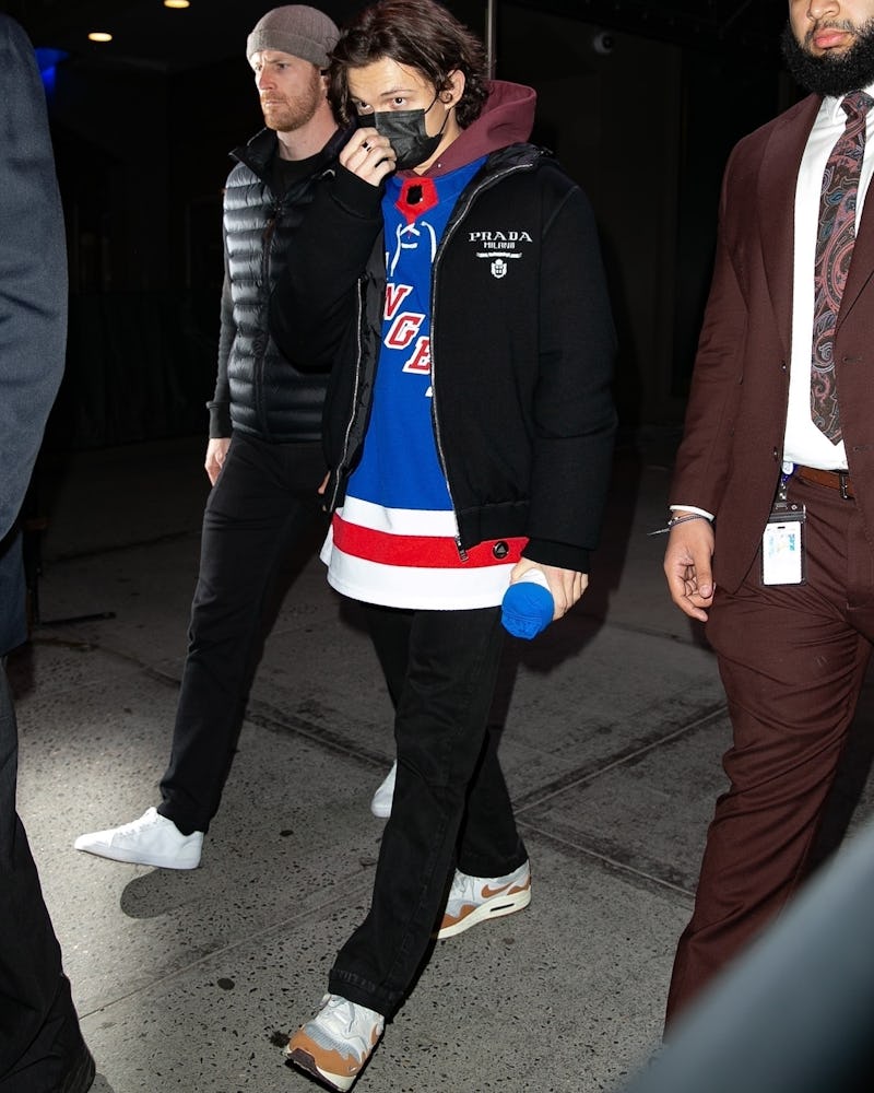 Tom Holland's Rangers game outfit