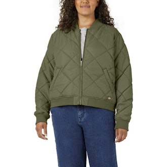 Dickies Plus Size Quilted Bomber Jacket