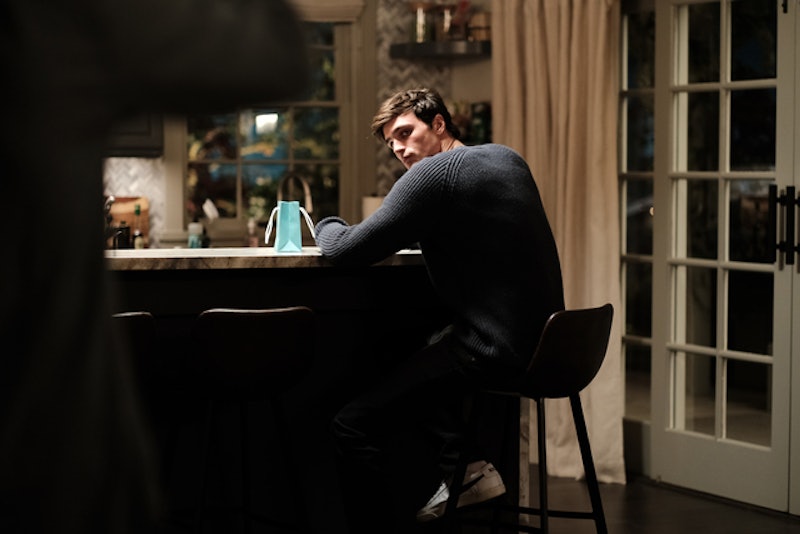 Jacob Elordi as Nate Jacobs in 'Euphoria' at the Jacobs family home
