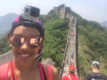 Jessica Morgan On The Great Wall Of China 