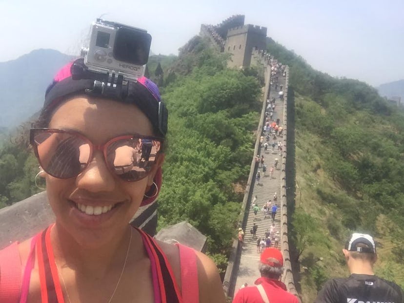 Jessica Morgan On The Great Wall Of China