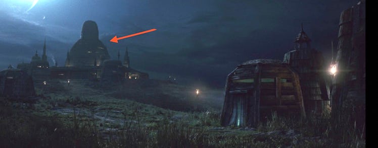 Luke’s Jedi Temple, before Kylo Ren burned it down in The Last Jedi.