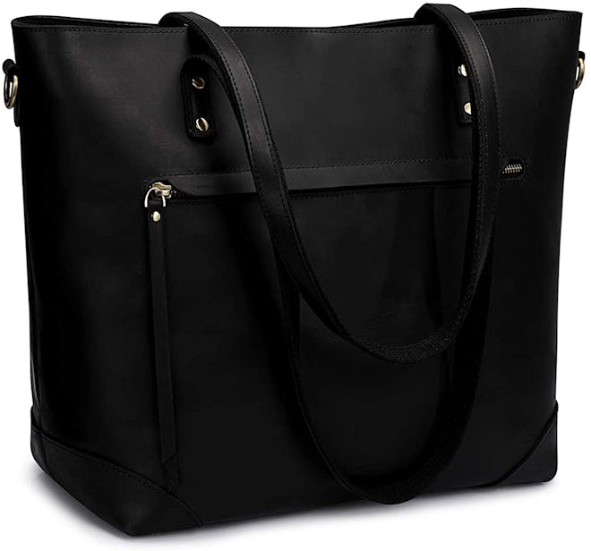 Best Genuine Leather Tote Purses For Moms With Toddlers