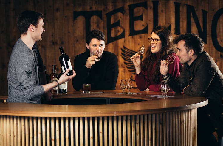 Guests enjoy a Teeling Whiskey tasting, which you can too when you enter to win a trip to Dublin wit...