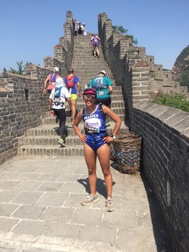 Jessica Morgan On The Great Wall Of China