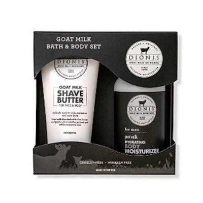 Product photo for men's milk bath and body gift set