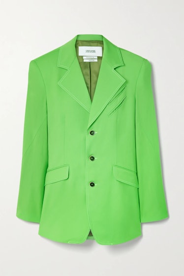Christopher John Rogers lime green blazer.