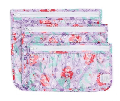 Ariel clear travel bags are part of the Bumkins Disney Princess line.