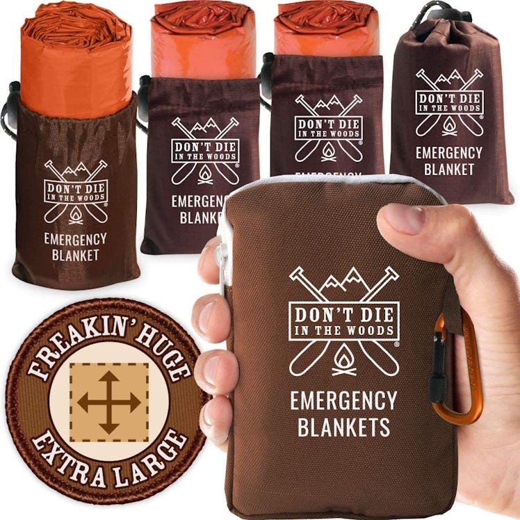 Don’t Die In The Woods Thermal Blankets (4-Pack)