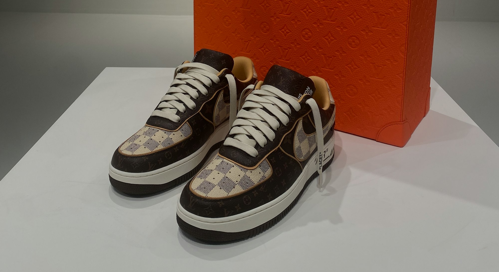 A look at Virgil Abloh's $80K Nike x Louis Vuitton Air Force 1 shoes