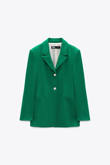 Zara green blazer.