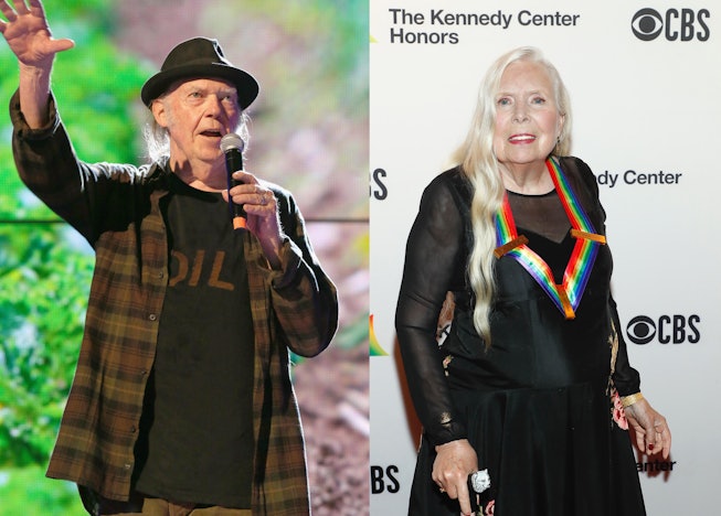 Neil Young and Joni Mitchell removed their music from Spotify