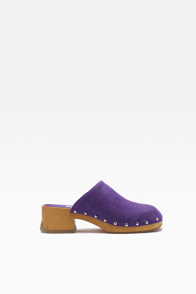 Miista's clogs are perfect for transitioning into spring.