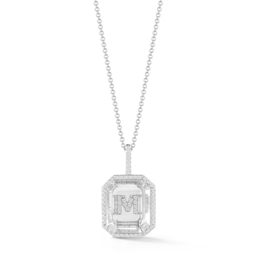 crystal diamond necklace