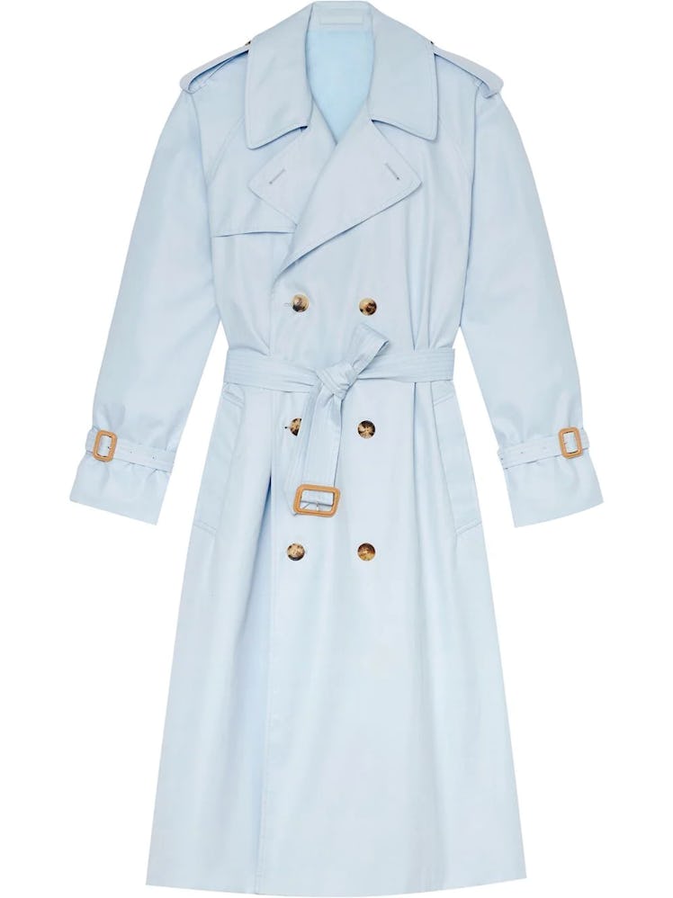 Wardrobe.NYC light blue trench coat 