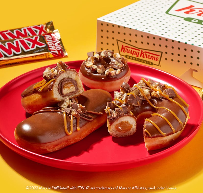 Krispy Kreme’s new Twix doughnuts are a caramel and cookie dream.