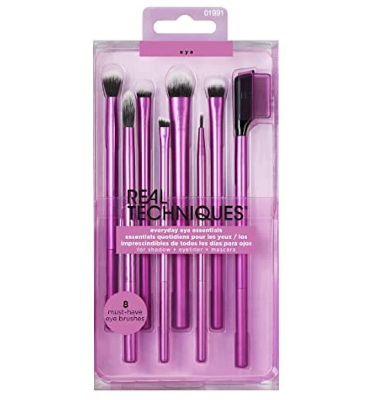 Real Techniques Everyday Eye Essentials Eyeshadow Brush Set (8-Piece Set)