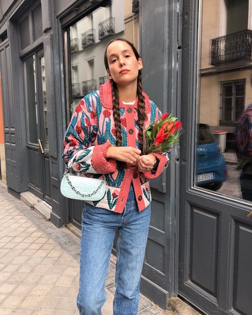 Helena Cuesta in transitional spring jacket