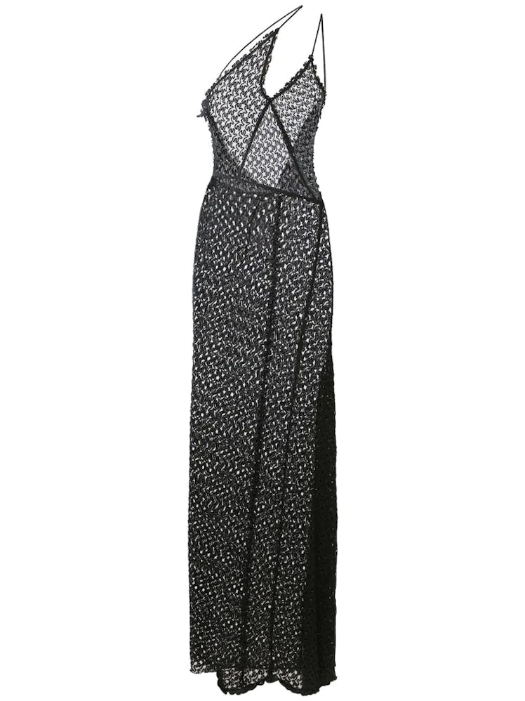  SS22 PRE-ORDER MISSONI CUTOUT VISCOSE MESH LONG DRESS